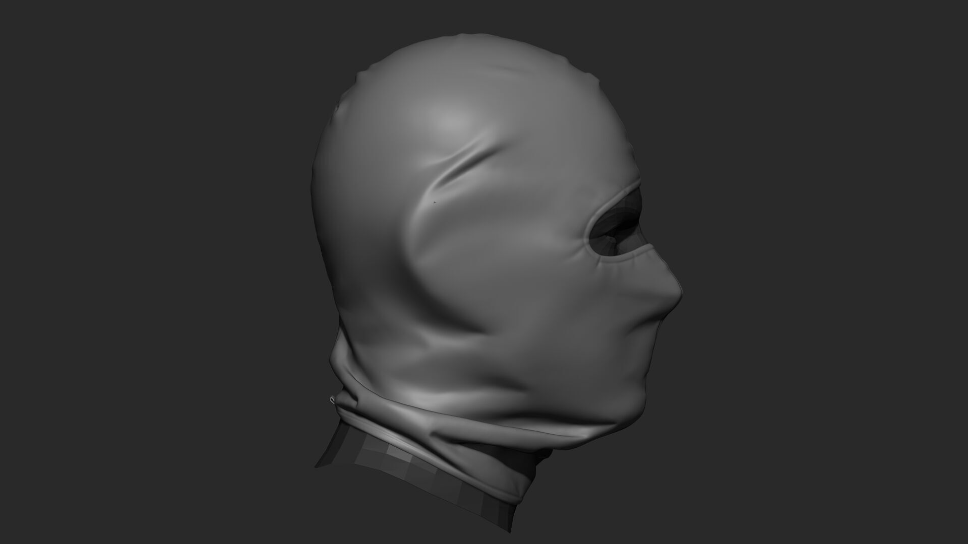 Balaclava  Low-poly 3D model_15