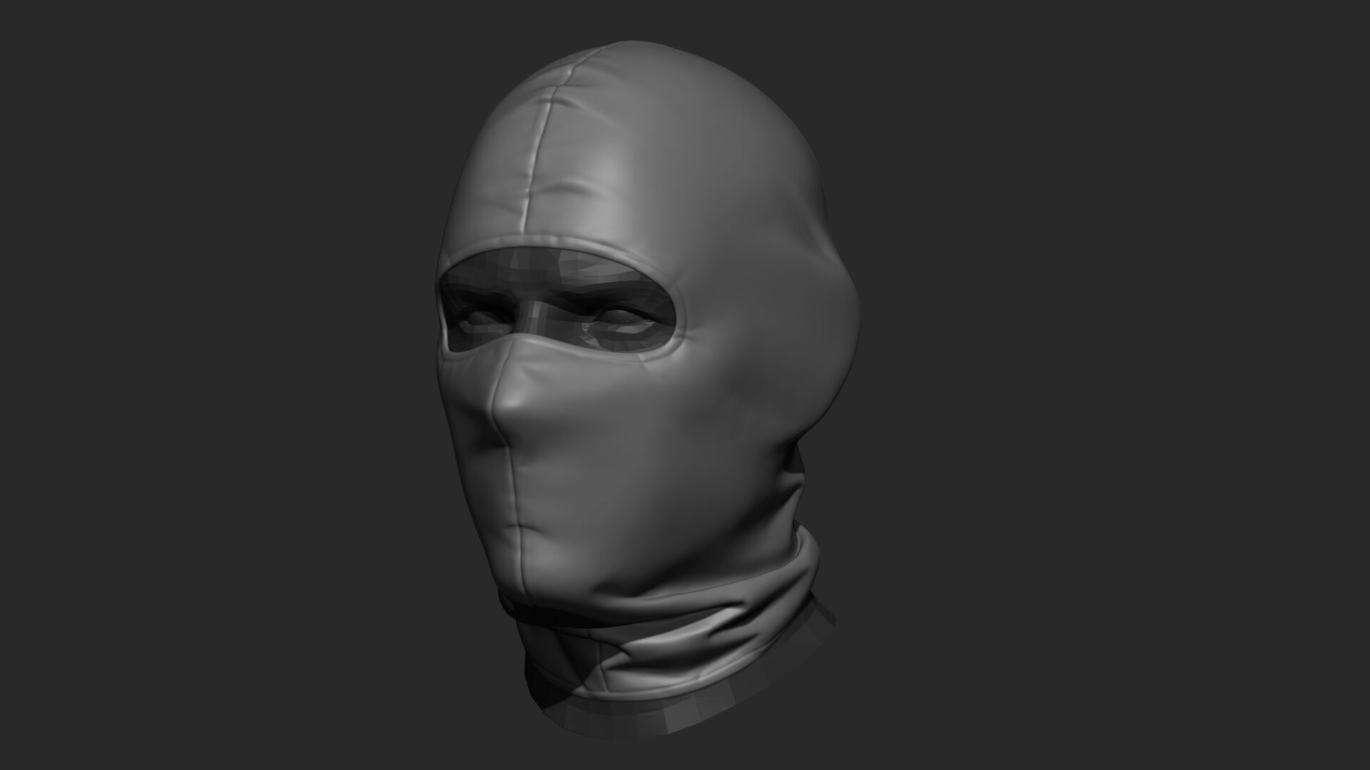 Balaclava  Low-poly 3D model_11