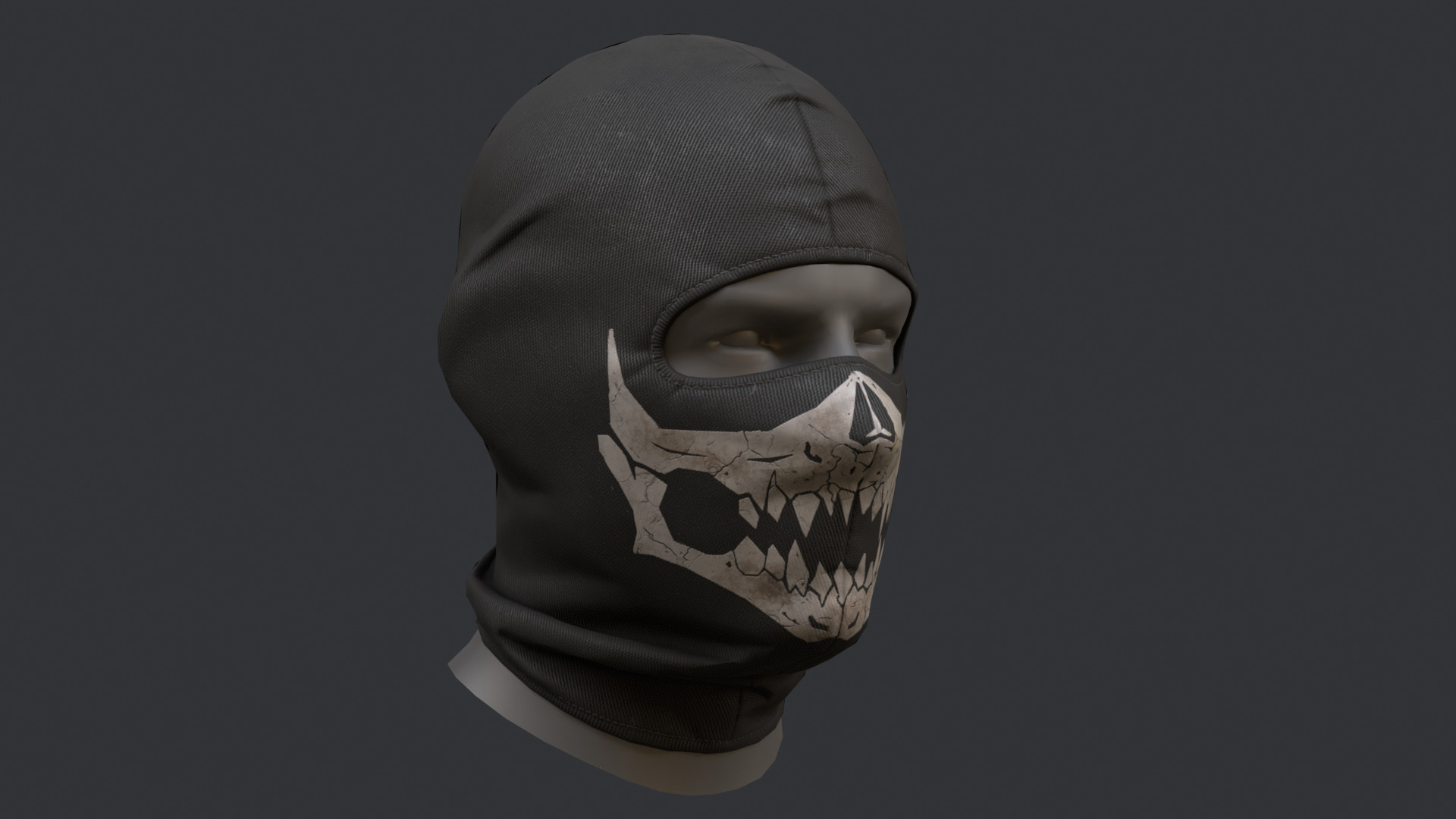 Balaclava  Low-poly 3D model_2
