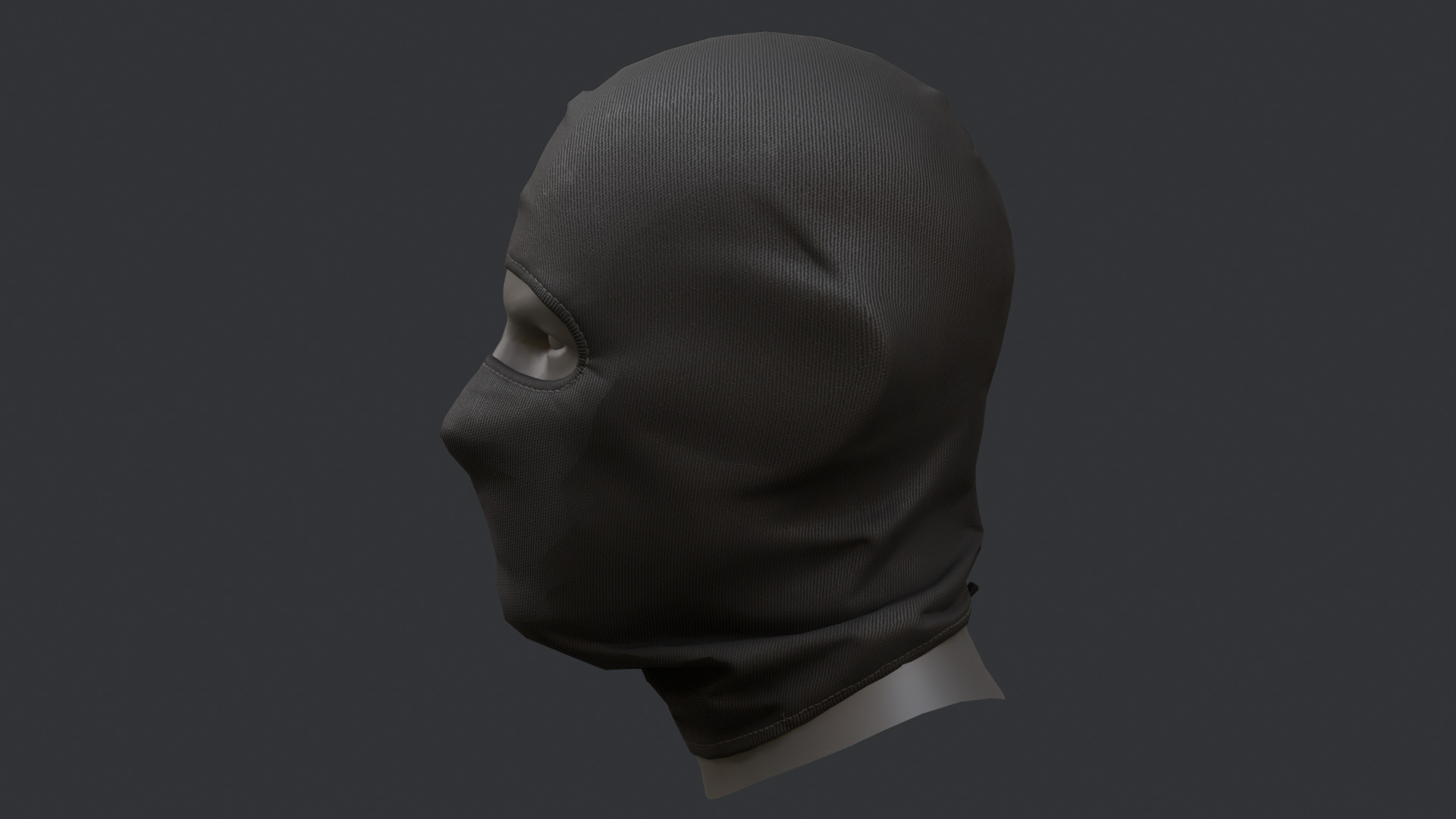 Balaclava  Low-poly 3D model_5