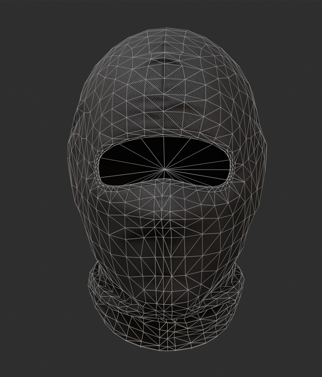 Balaclava  Low-poly 3D model_18