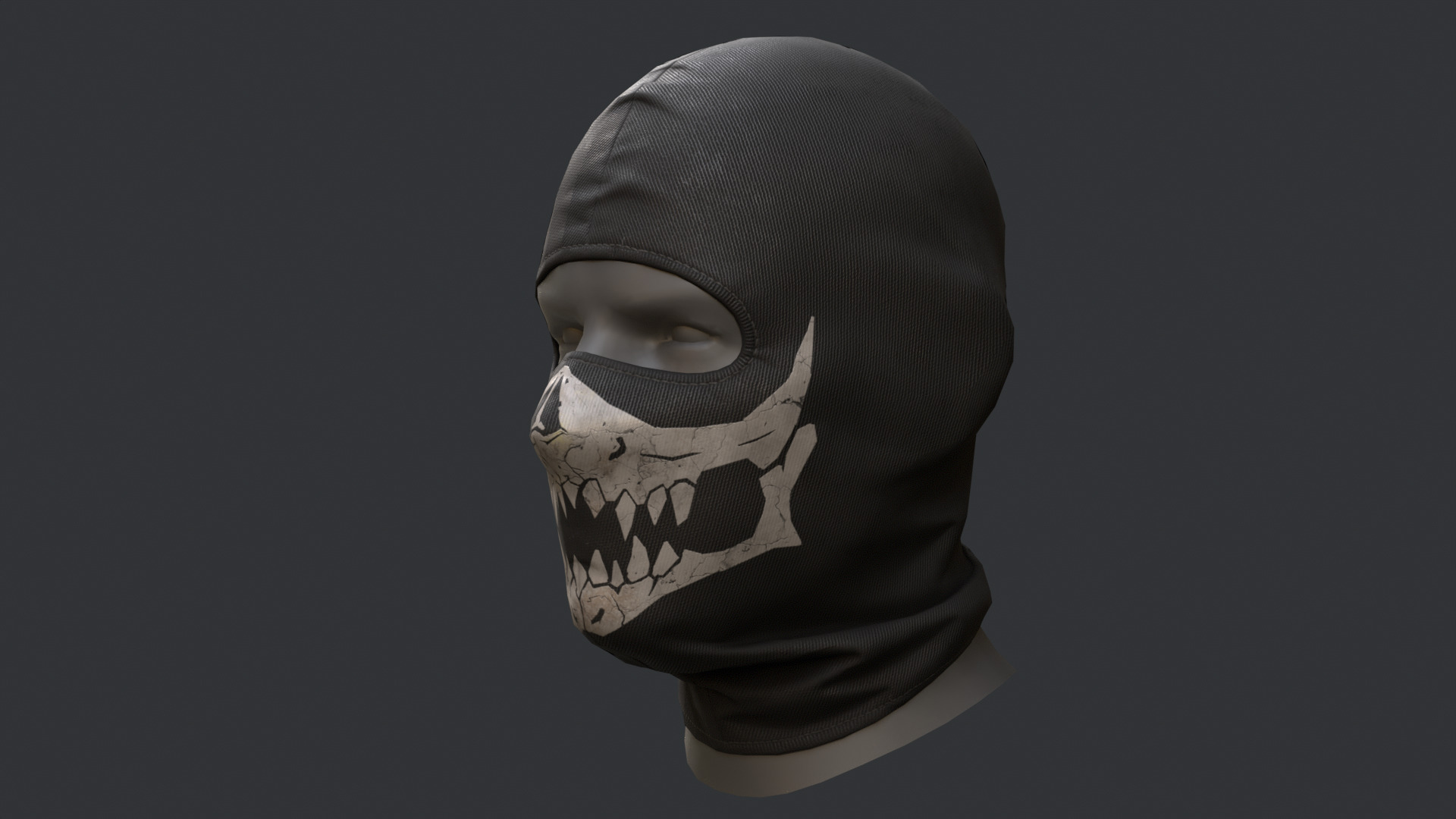 Balaclava  Low-poly 3D model_1