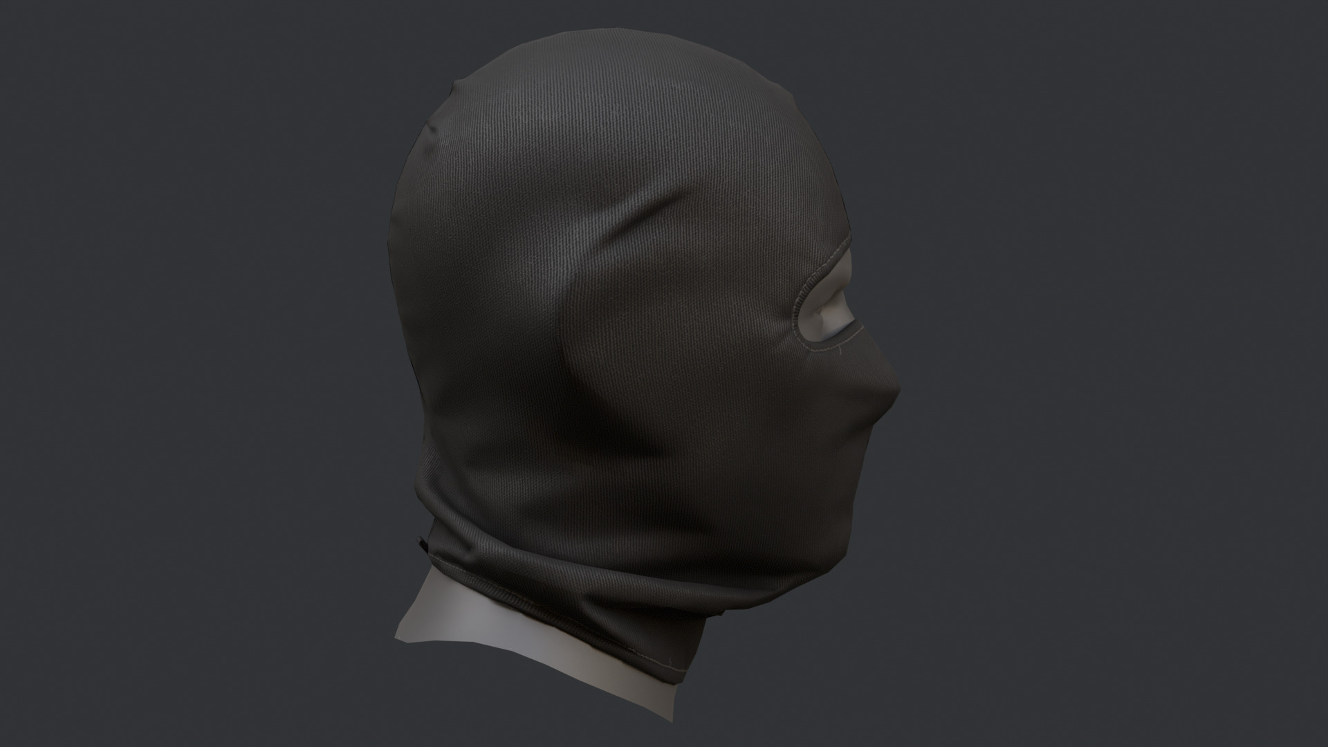 Balaclava  Low-poly 3D model_8