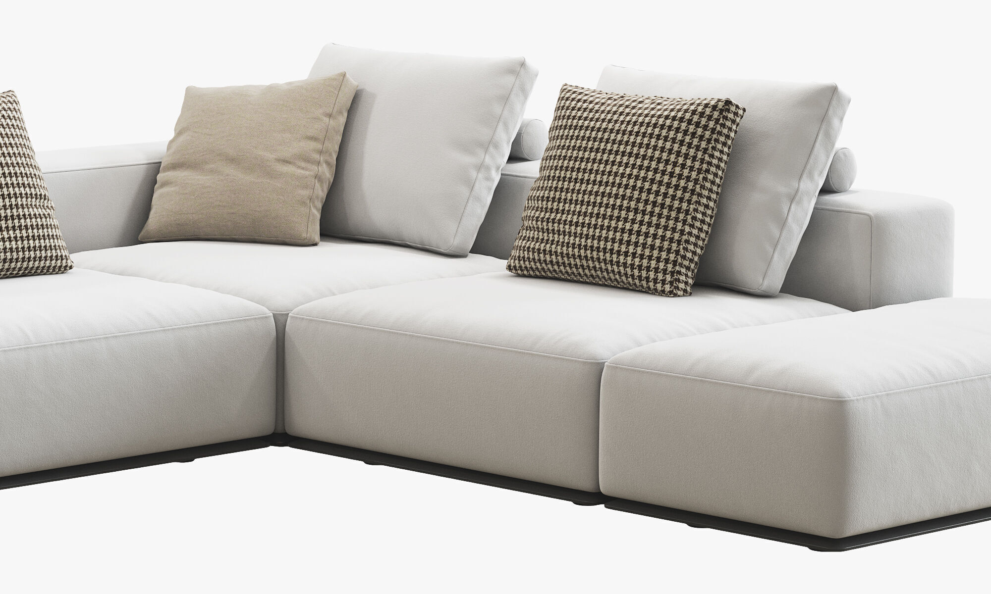 Poliform Westside Chaise Lounge Corner Sofa 3D model_4