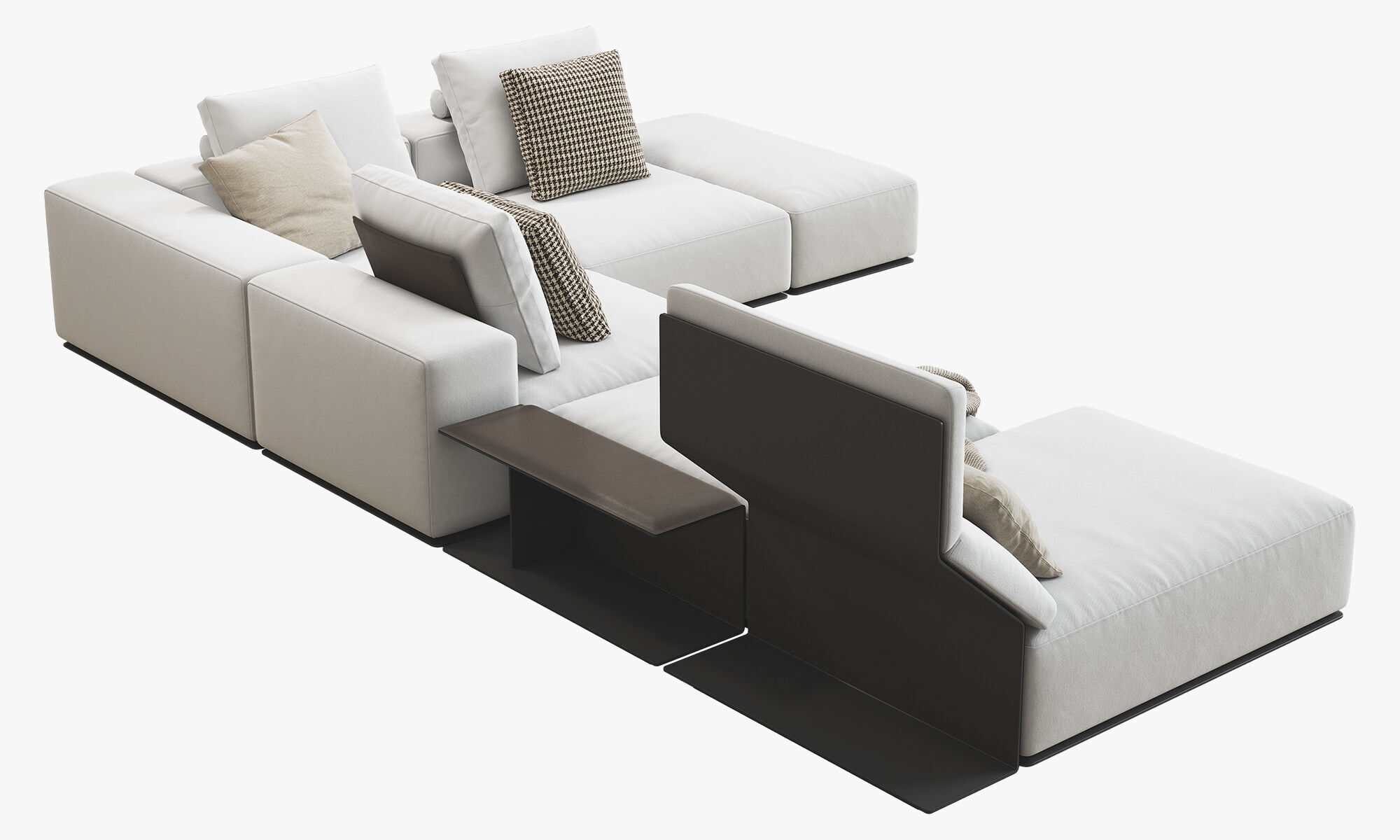 Poliform Westside Chaise Lounge Corner Sofa 3D model_11