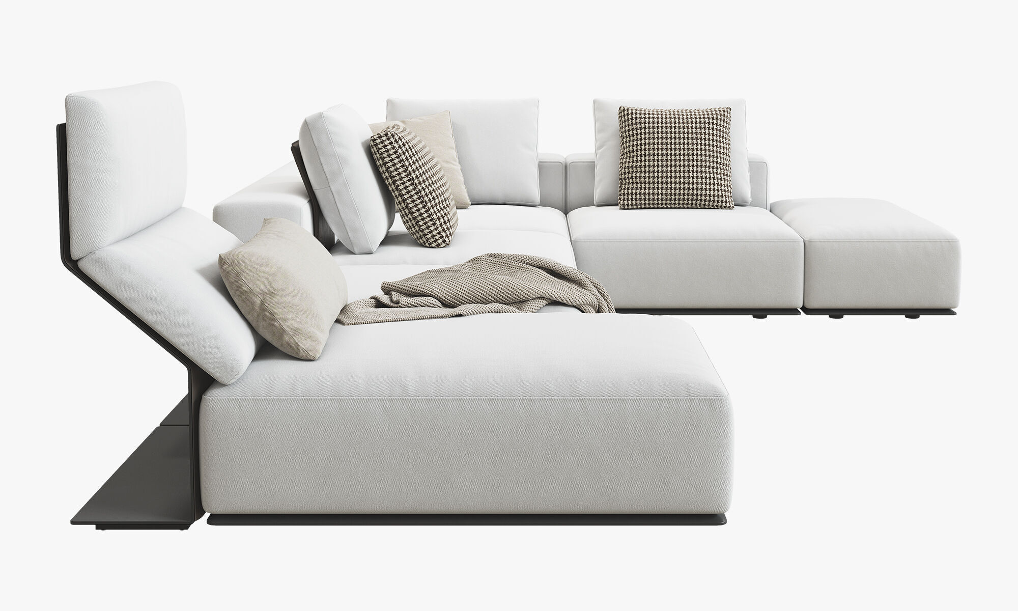 Poliform Westside Chaise Lounge Corner Sofa 3D model_10