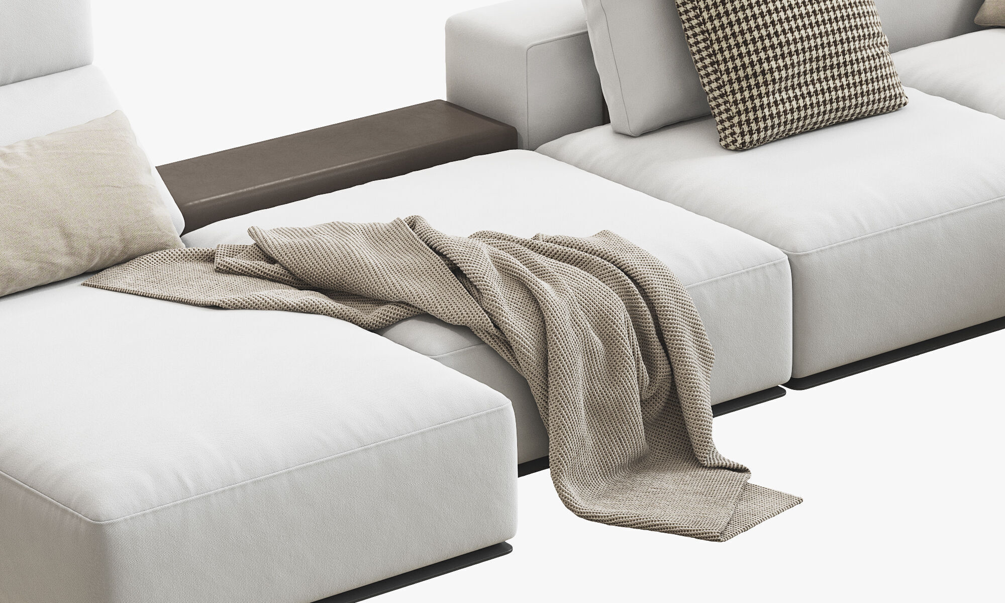 Poliform Westside Chaise Lounge Corner Sofa 3D model_6