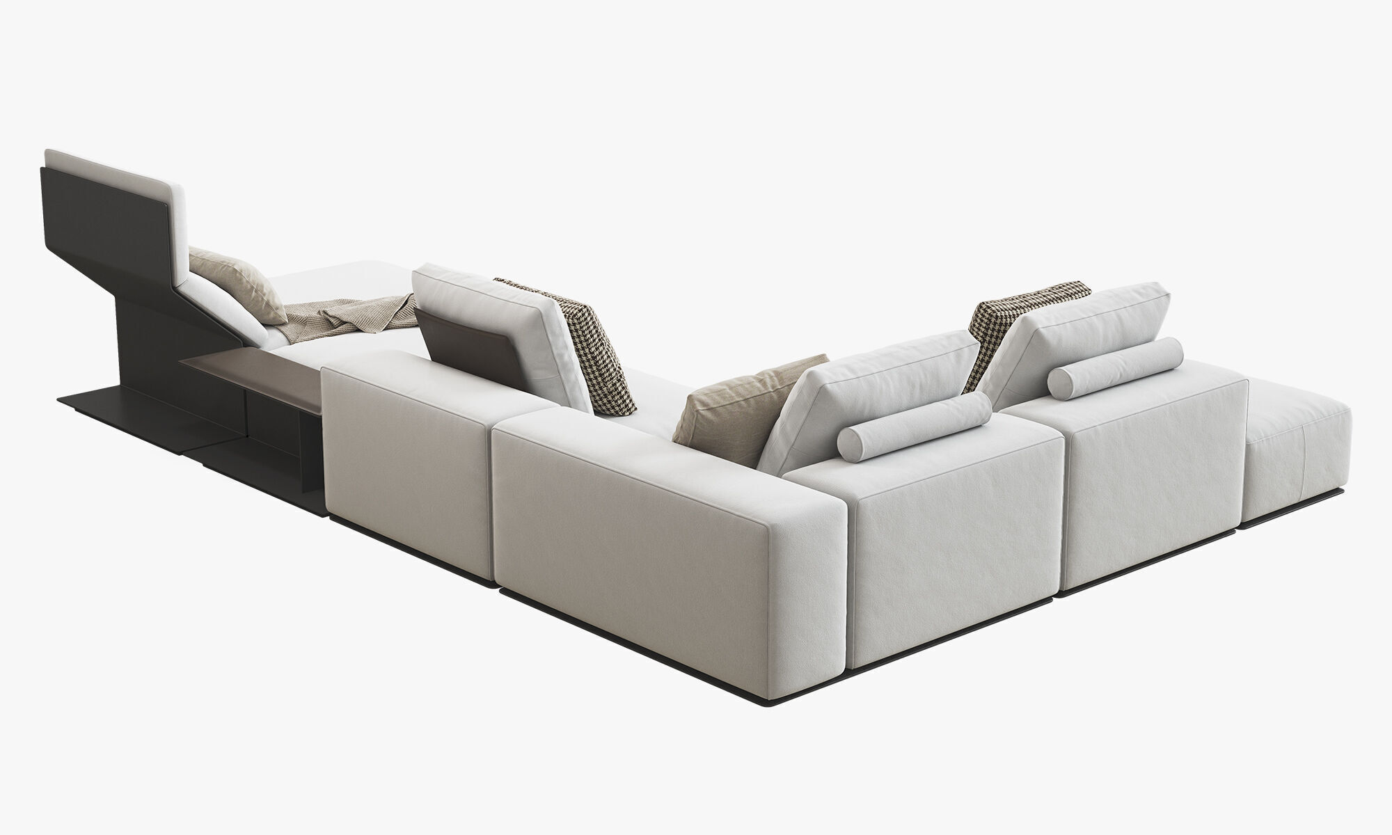 Poliform Westside Chaise Lounge Corner Sofa 3D model_13