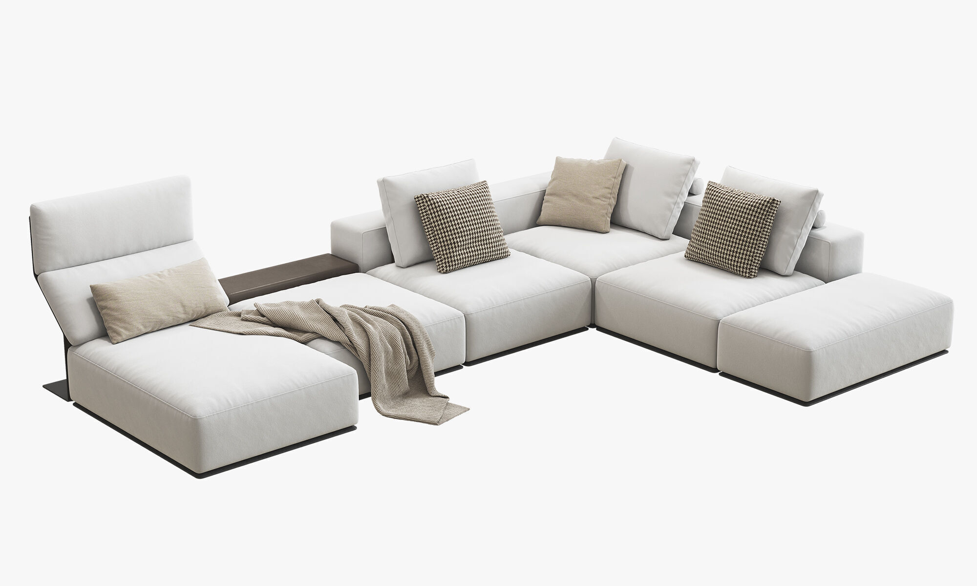 Poliform Westside Chaise Lounge Corner Sofa 3D model_5