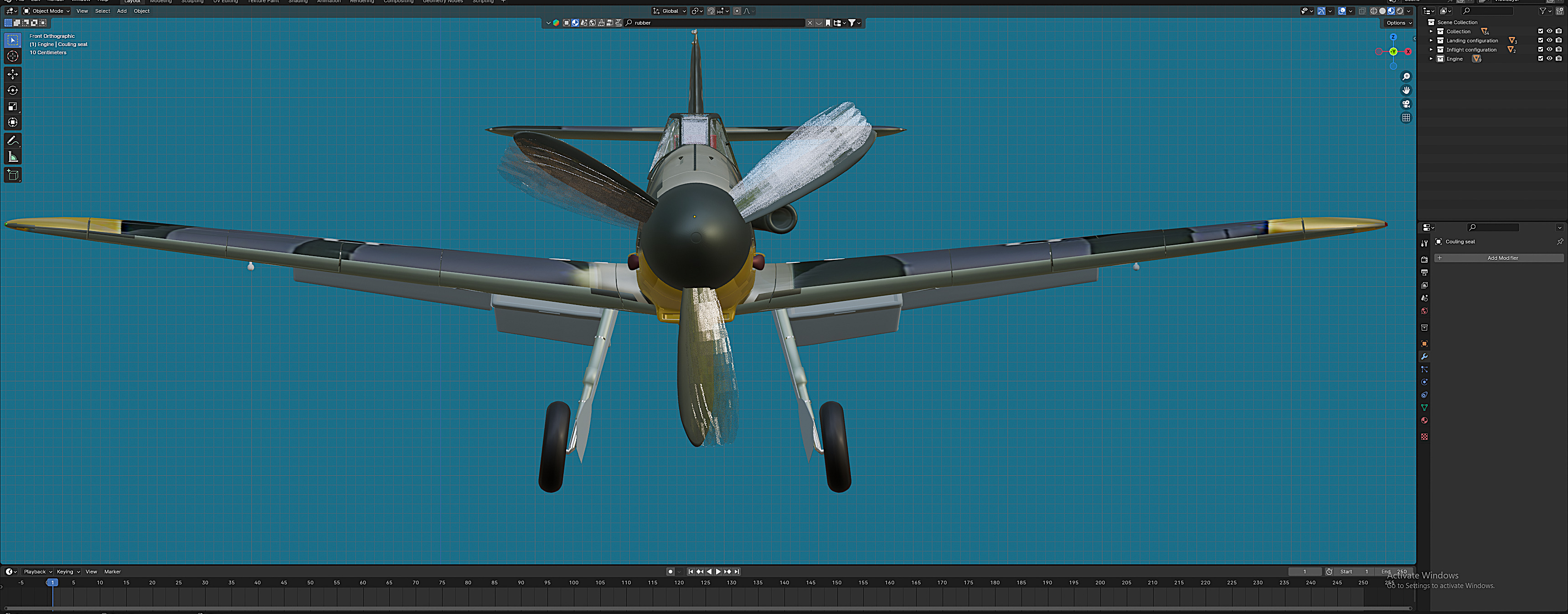 Me-109F Free 3D model_2
