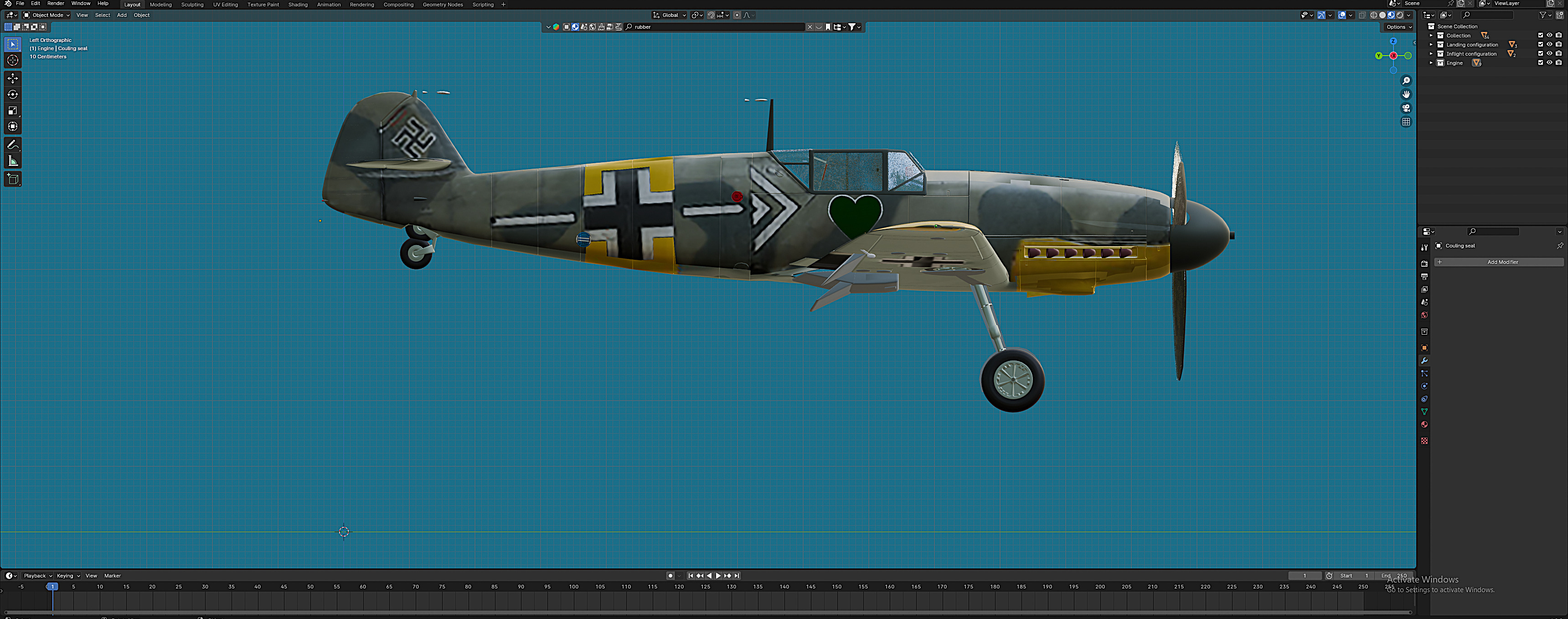 Me-109F Free 3D model_1
