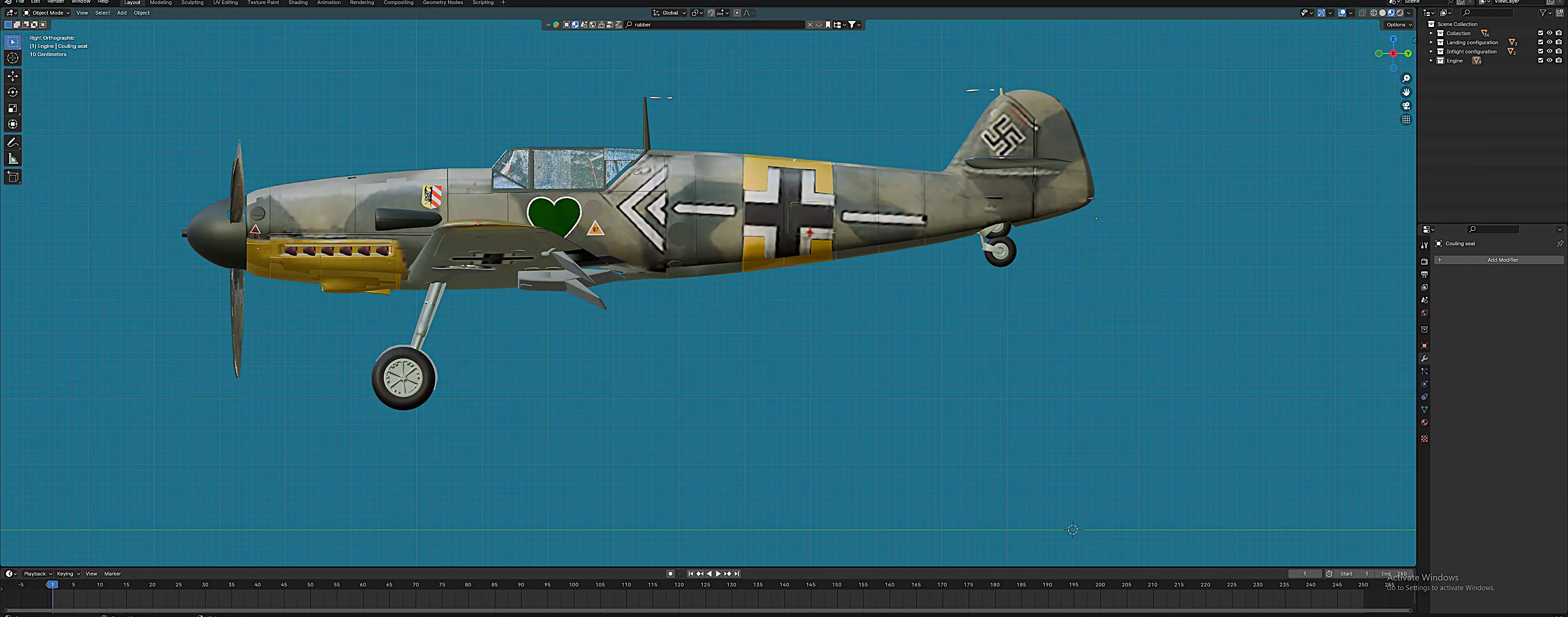 Me-109F Free 3D model_0