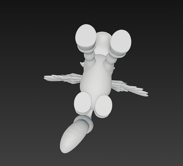 Unicorn Pony Rainbow Realistic 3D Model Basic - Low Poly Low-poly 3D model_17