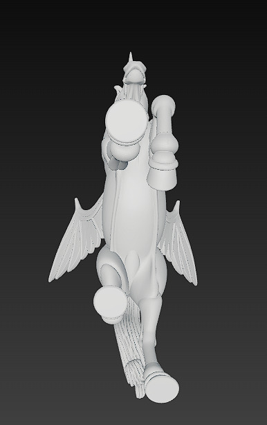 Unicorn Realistic 3D Model Basic - Low Poly Realistic Low-poly 3D model_18