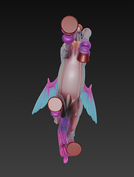 Unicorn Realistic 3D Model Basic - Low Poly Realistic Low-poly 3D model_8