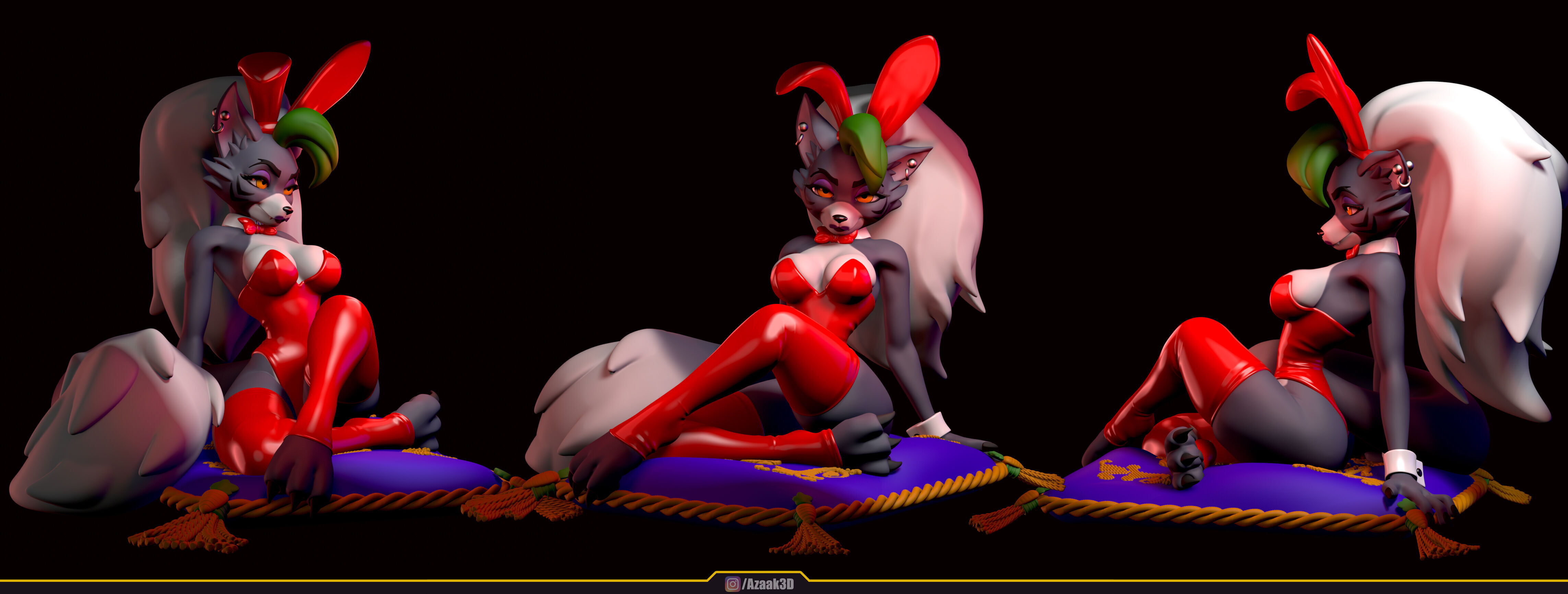 Roxanne - Bunnysuit Collection With NSFW variant 3D print model_1