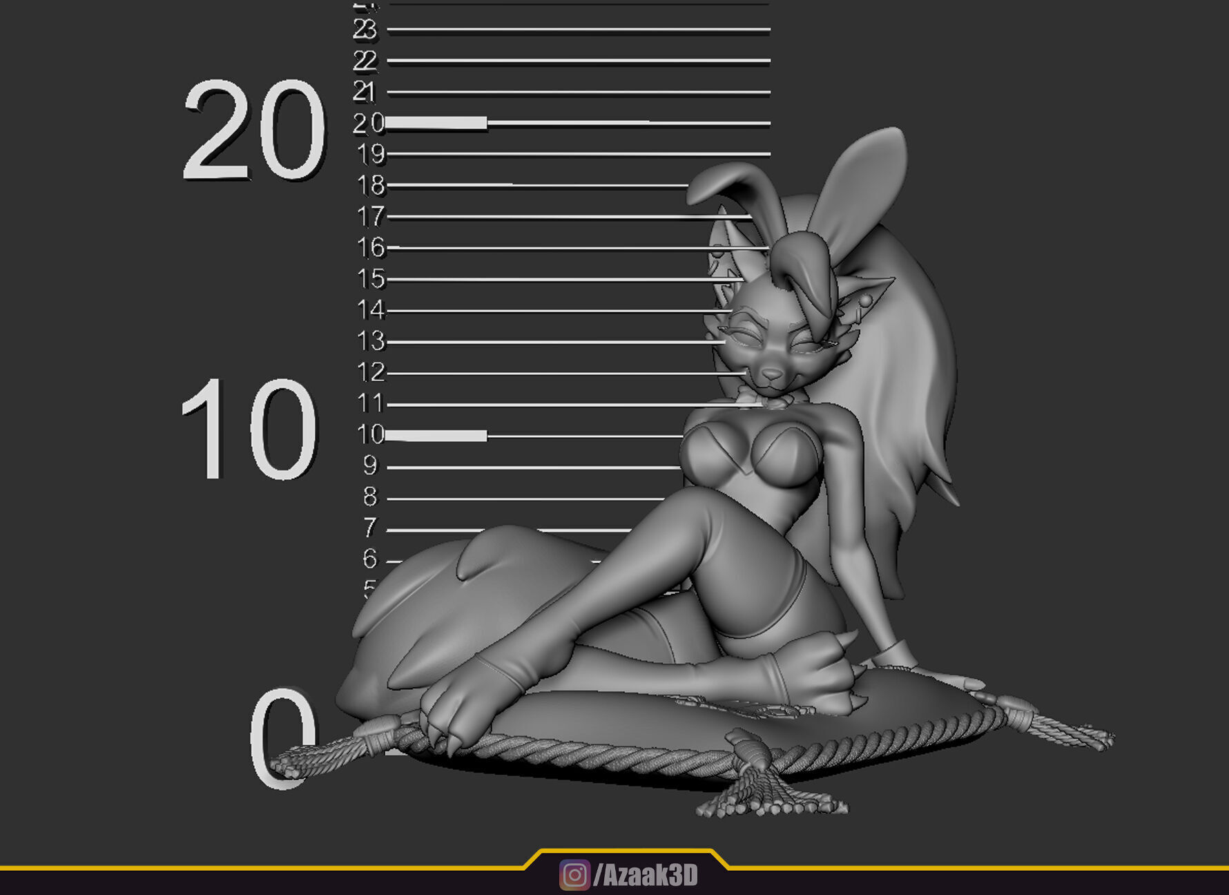 Roxanne - Bunnysuit Collection With NSFW variant 3D print model_2