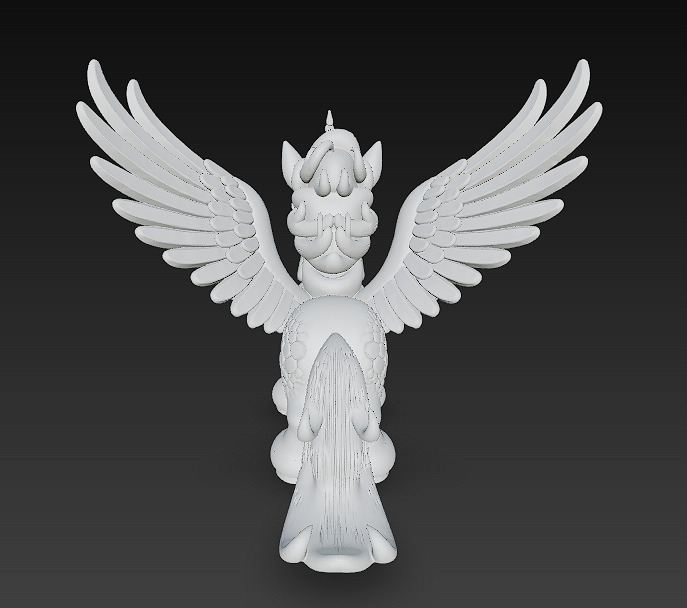 Unicorn Realistic 3D Model Basic - Low Poly Realistic Low-poly 3D model_18