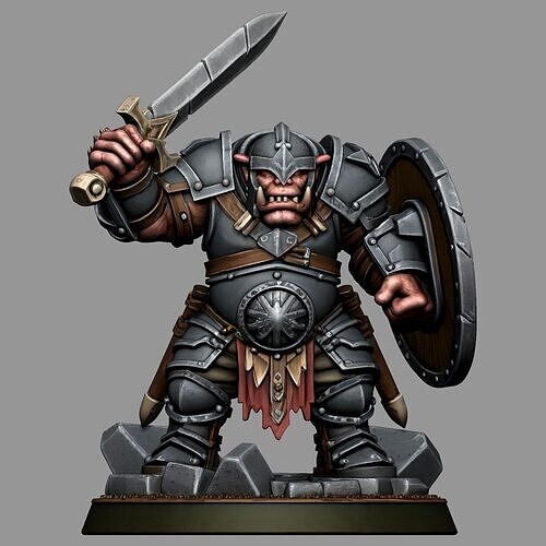 Orc Warrior RPG 3D print model