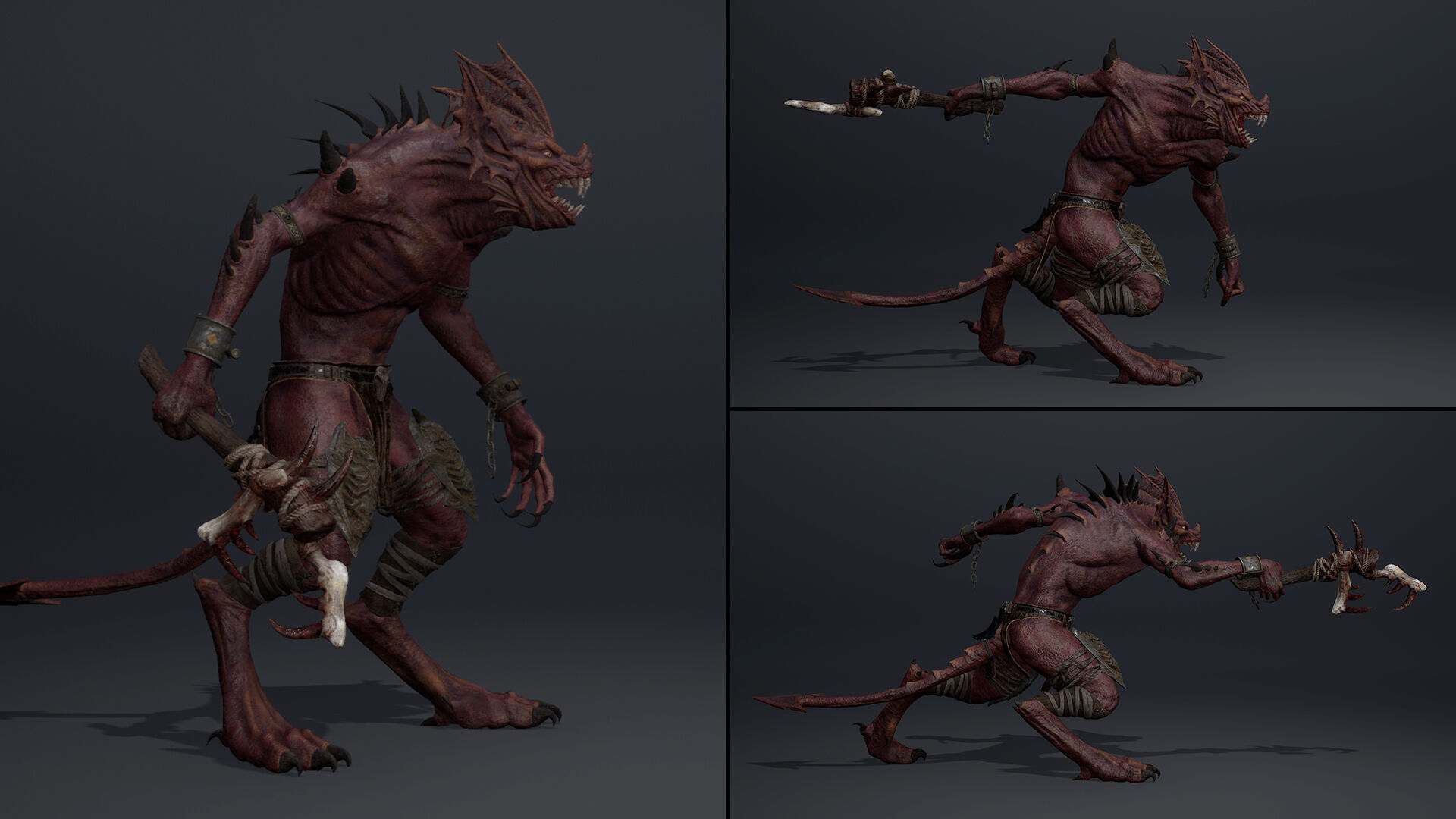 Embershadow Spicky Low-poly 3D model_6