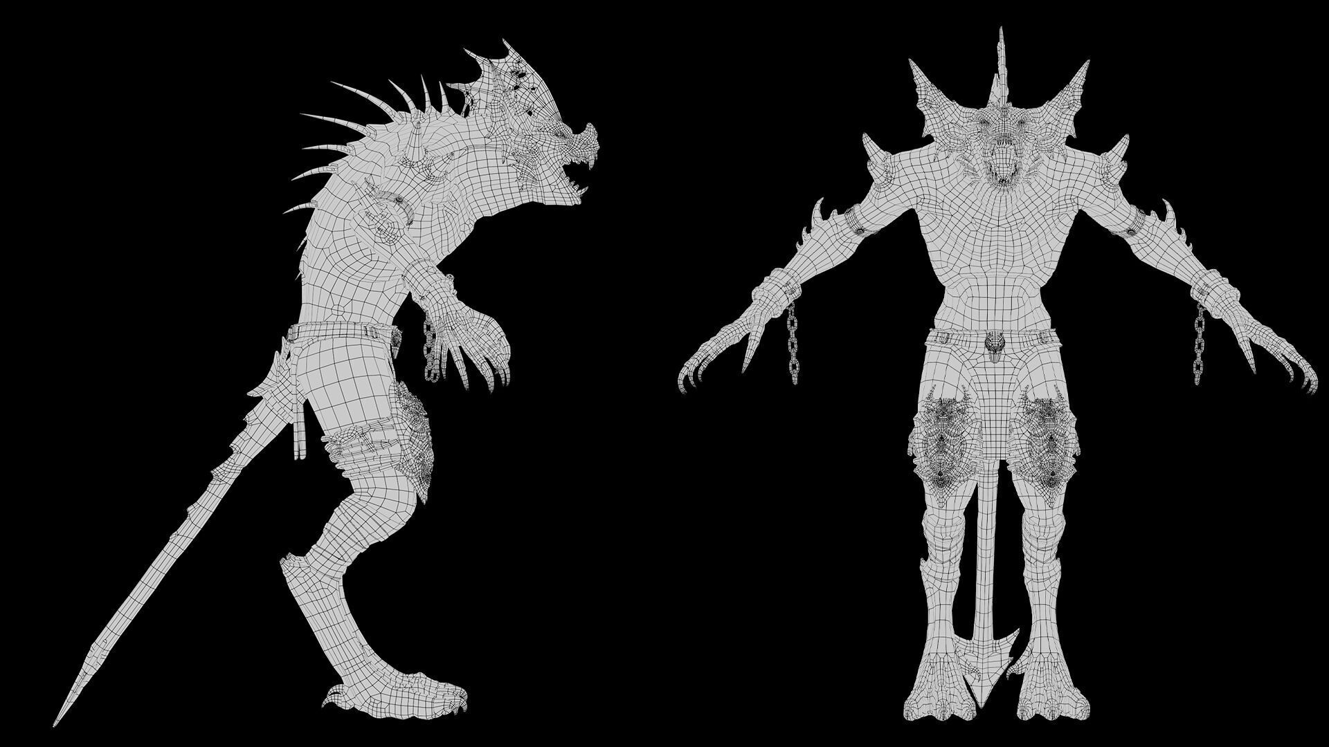 Embershadow Spicky Low-poly 3D model_22