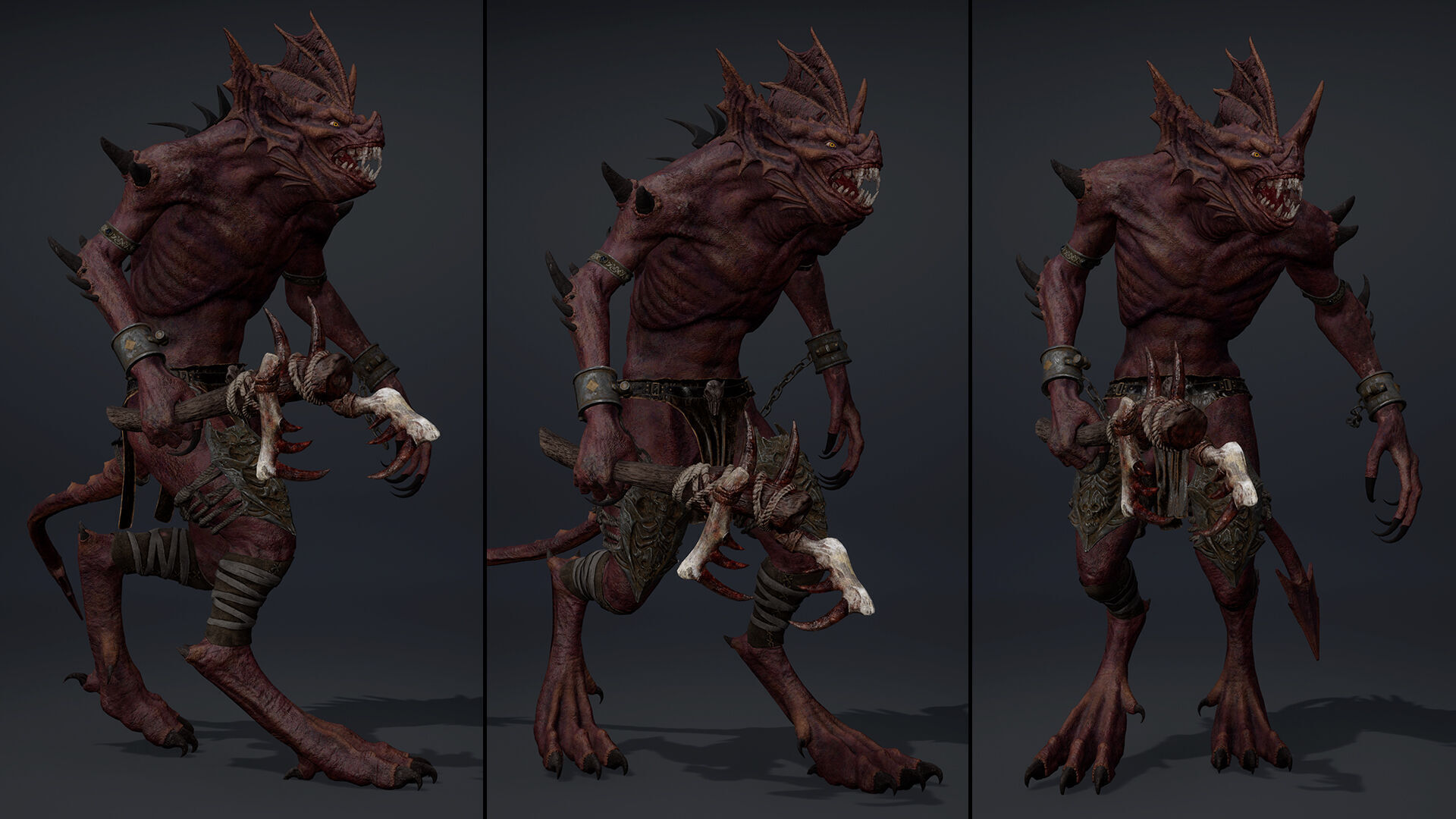 Embershadow Spicky Low-poly 3D model_11