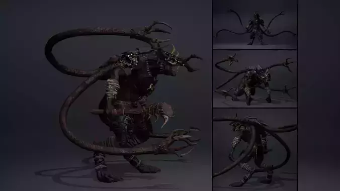 Ember Barbarian Tentacle