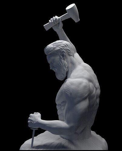 SCULPTING YOURSELF 3D model