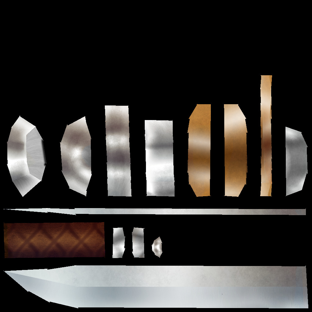 Hand Painted Swords Pack 2 Low-poly 3D model_17
