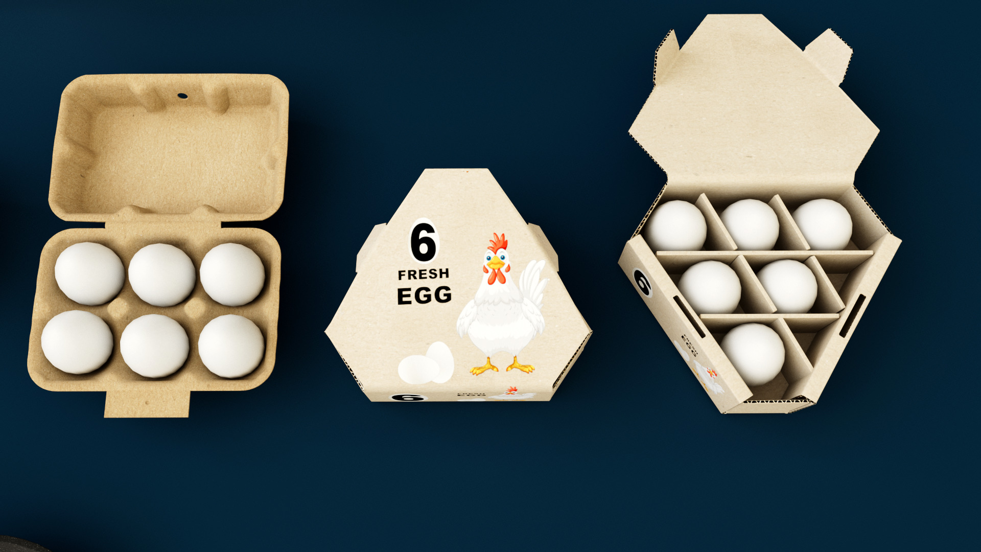 Egg Carton 3D model_7