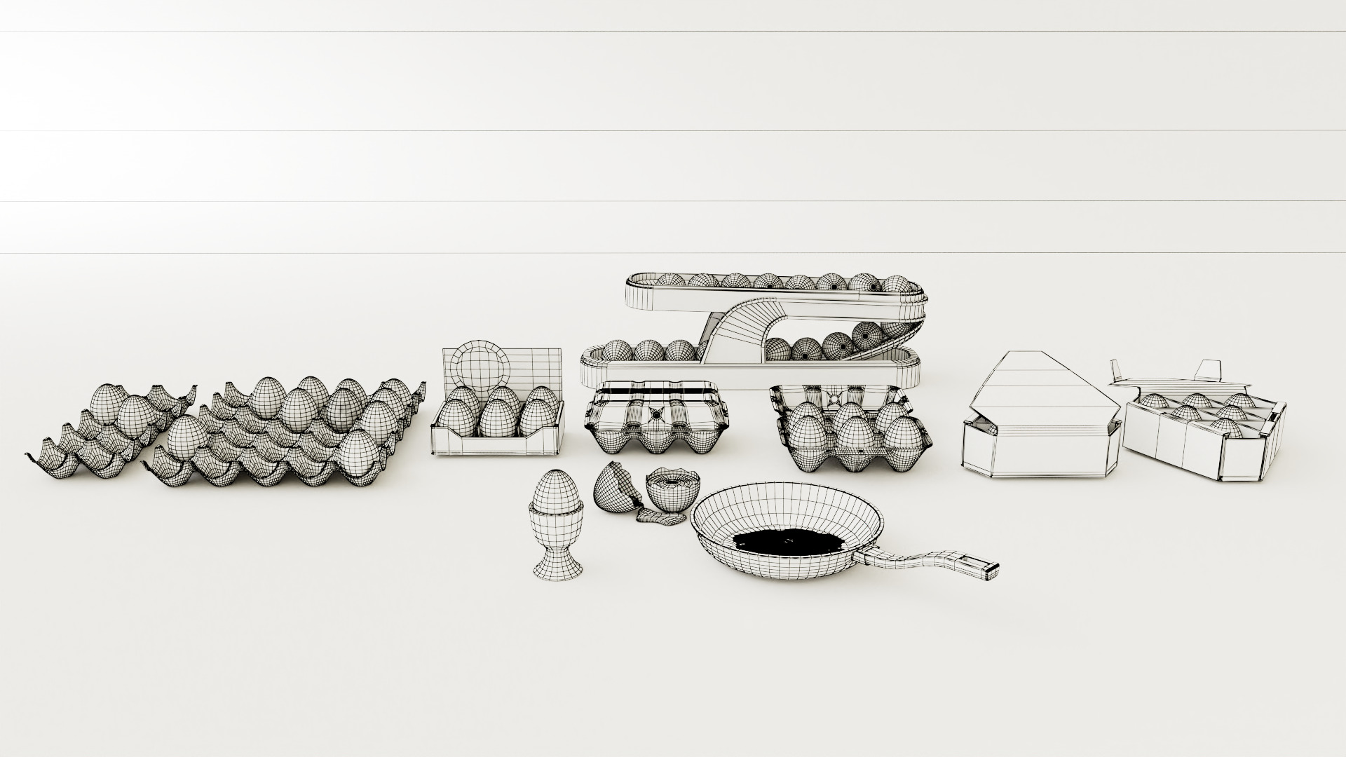 Egg Carton 3D model_9