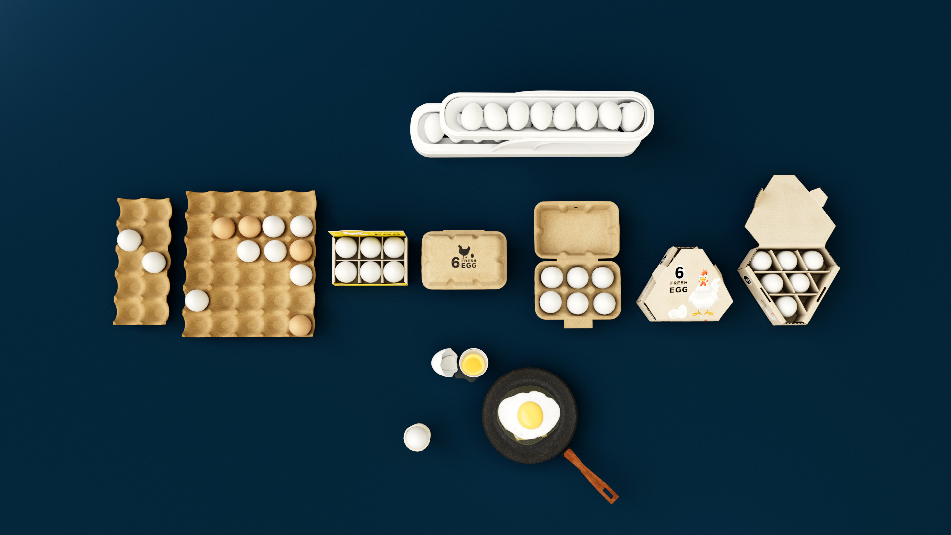 Egg Carton 3D model_3