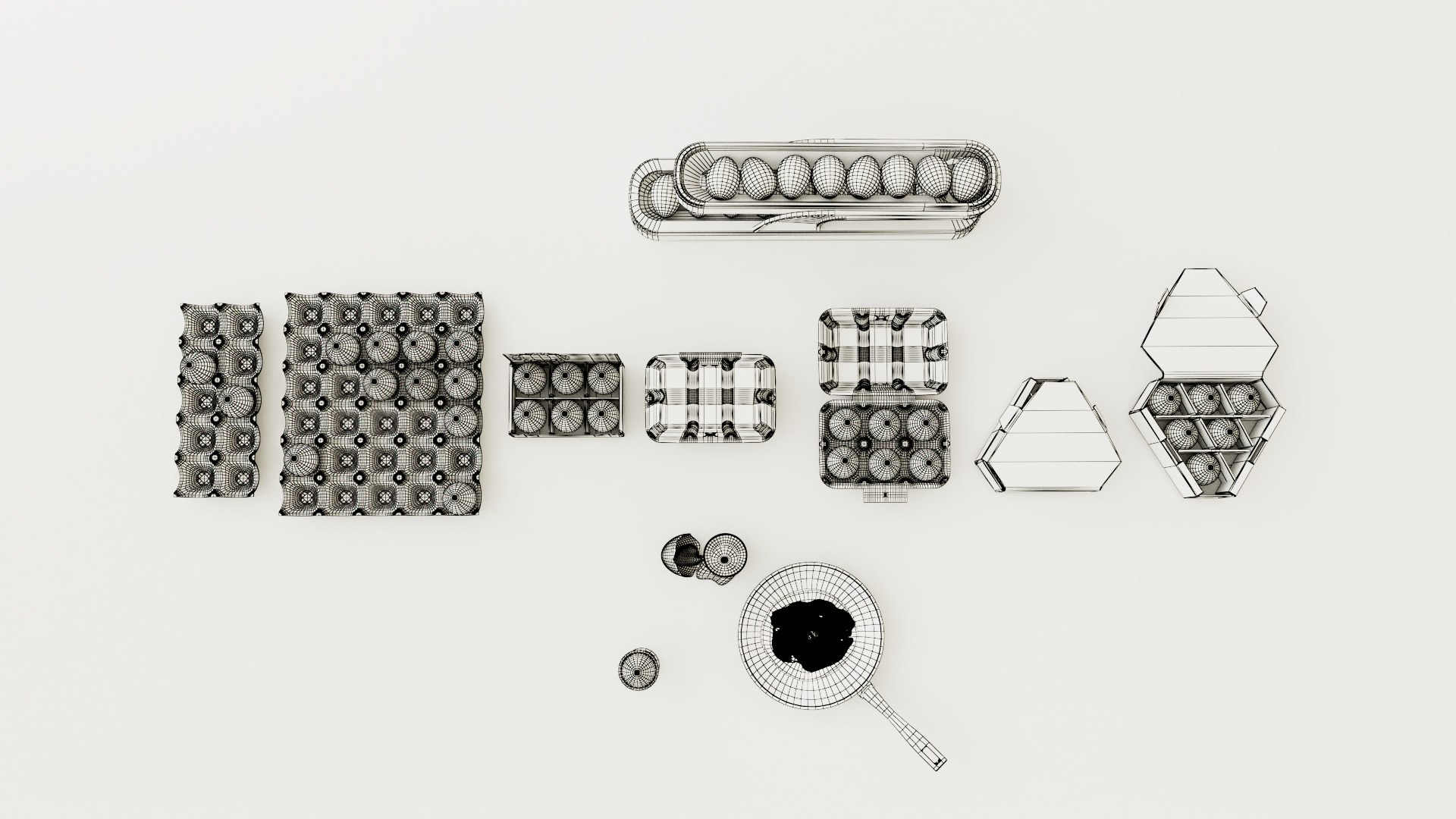 Egg Carton 3D model_12