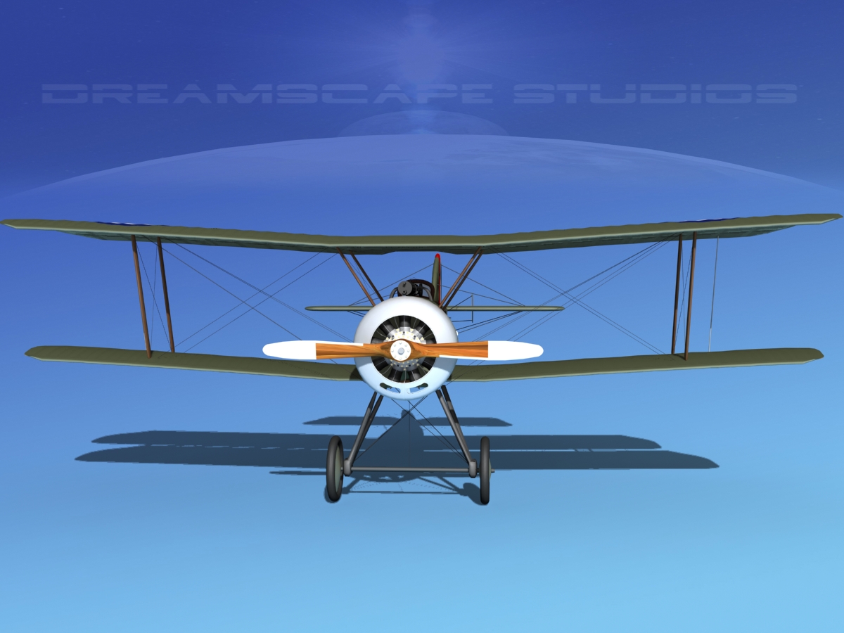 Sopwith Pup Fighter 3D model_9