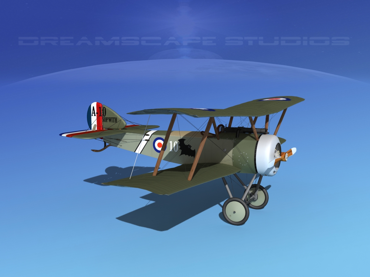 Sopwith Pup Fighter 3D model_4