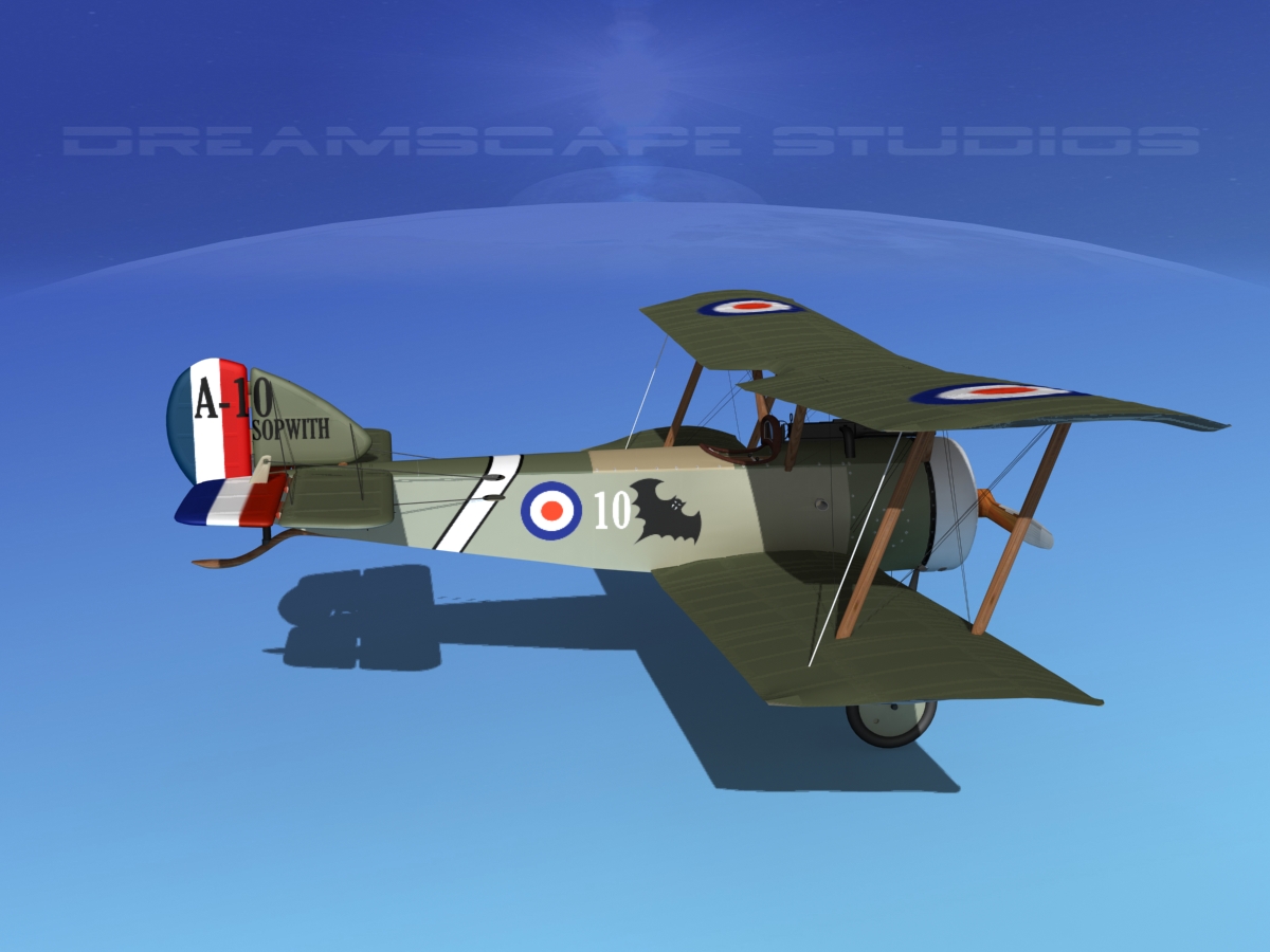 Sopwith Pup Fighter 3D model_11