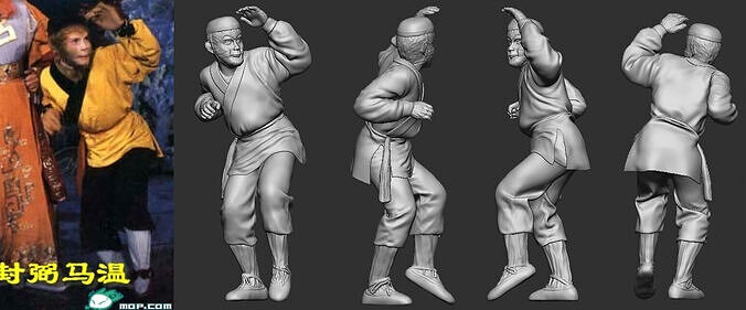 Sun Wukong Monkey King  Original Stylized   3D print model