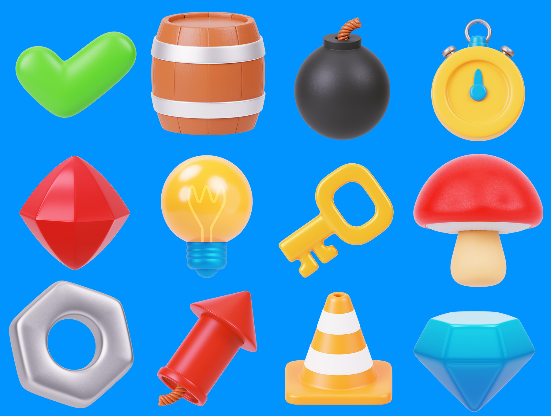 Items 3D Icon Pack 3D model_4
