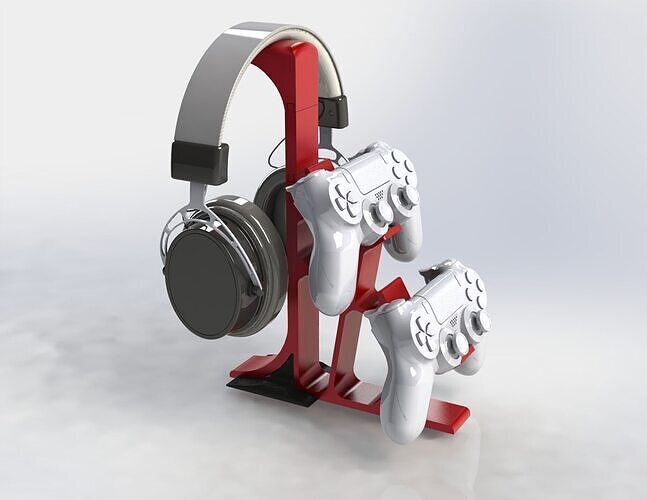Controller and Headphones stand 3D print model