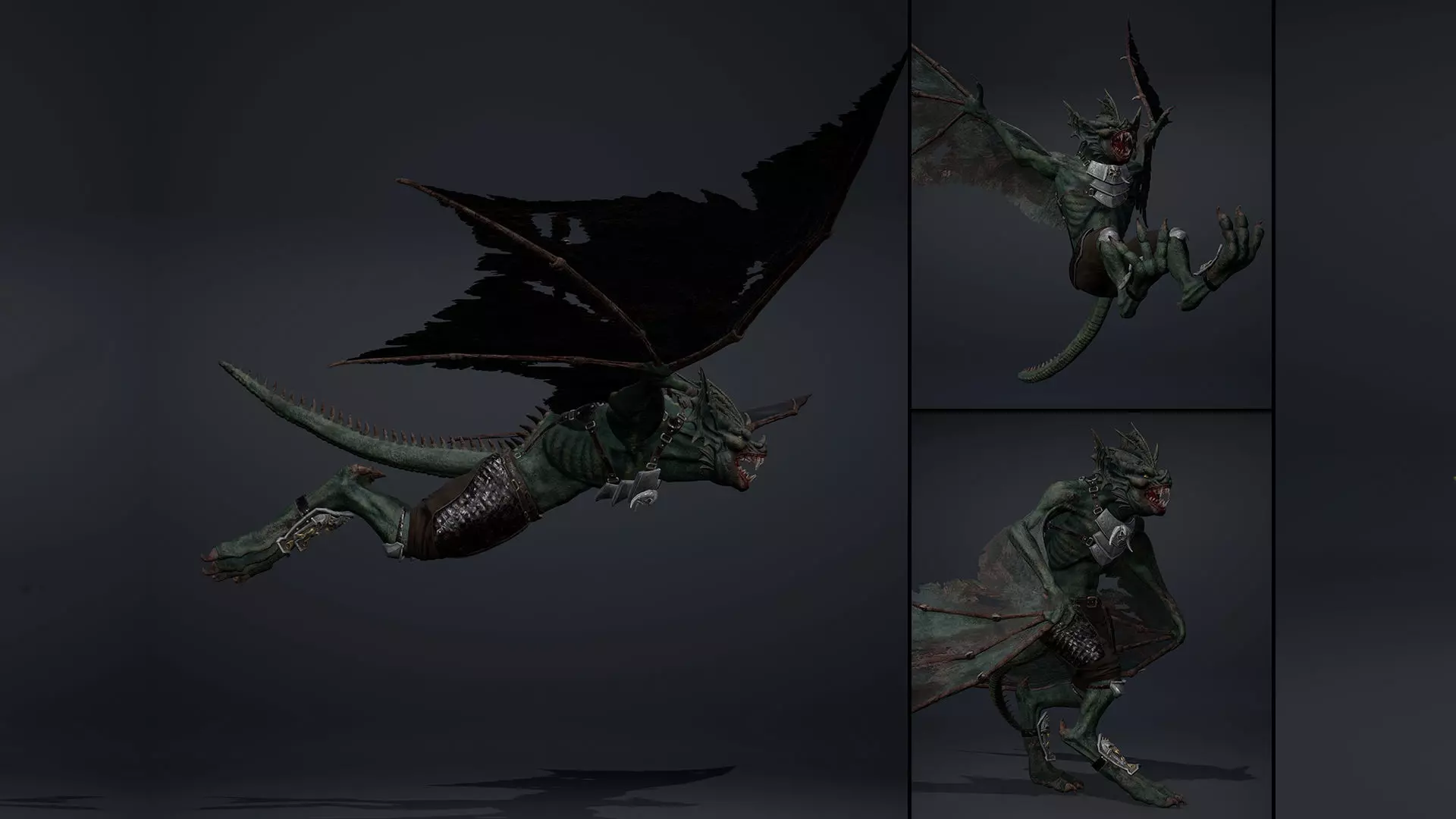 Ember Spearman Wing1 Low-poly 3D model