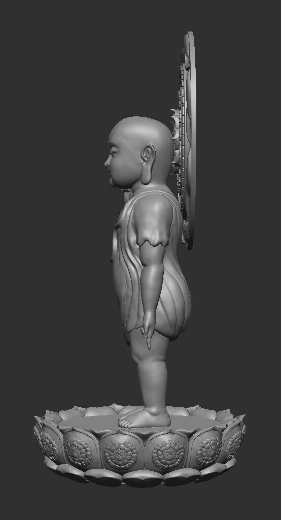 Baby Buddha Model Siddhartha Gautama Birth Pose 3D print model_5