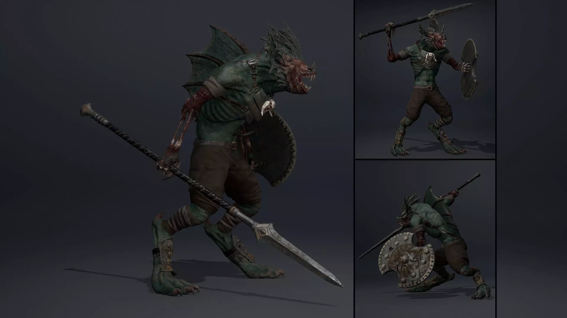 Ember Spearman Damaged Low-poly 3D model