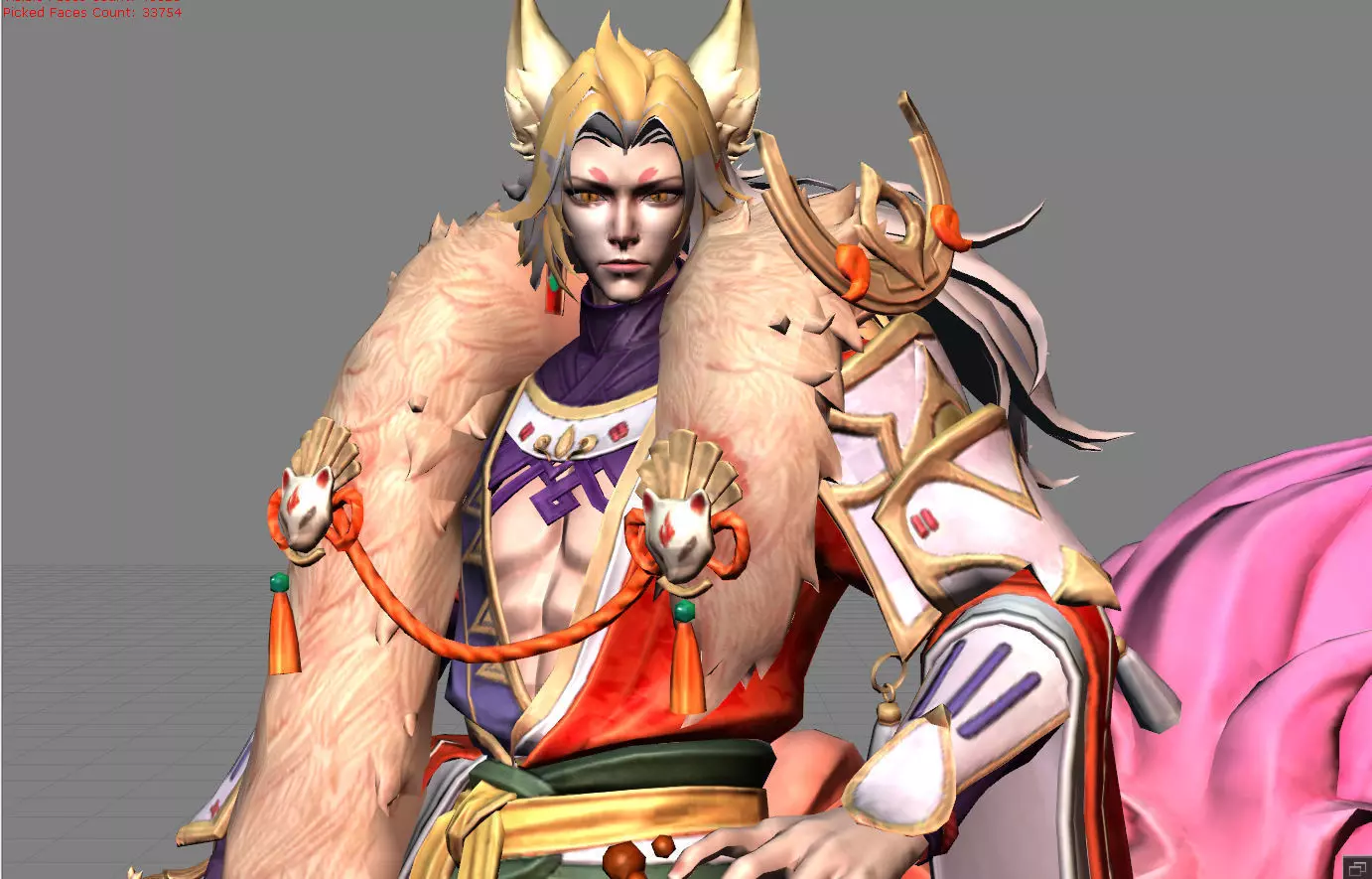 Lancelot Guardian of the Shrine Low-poly 3D model