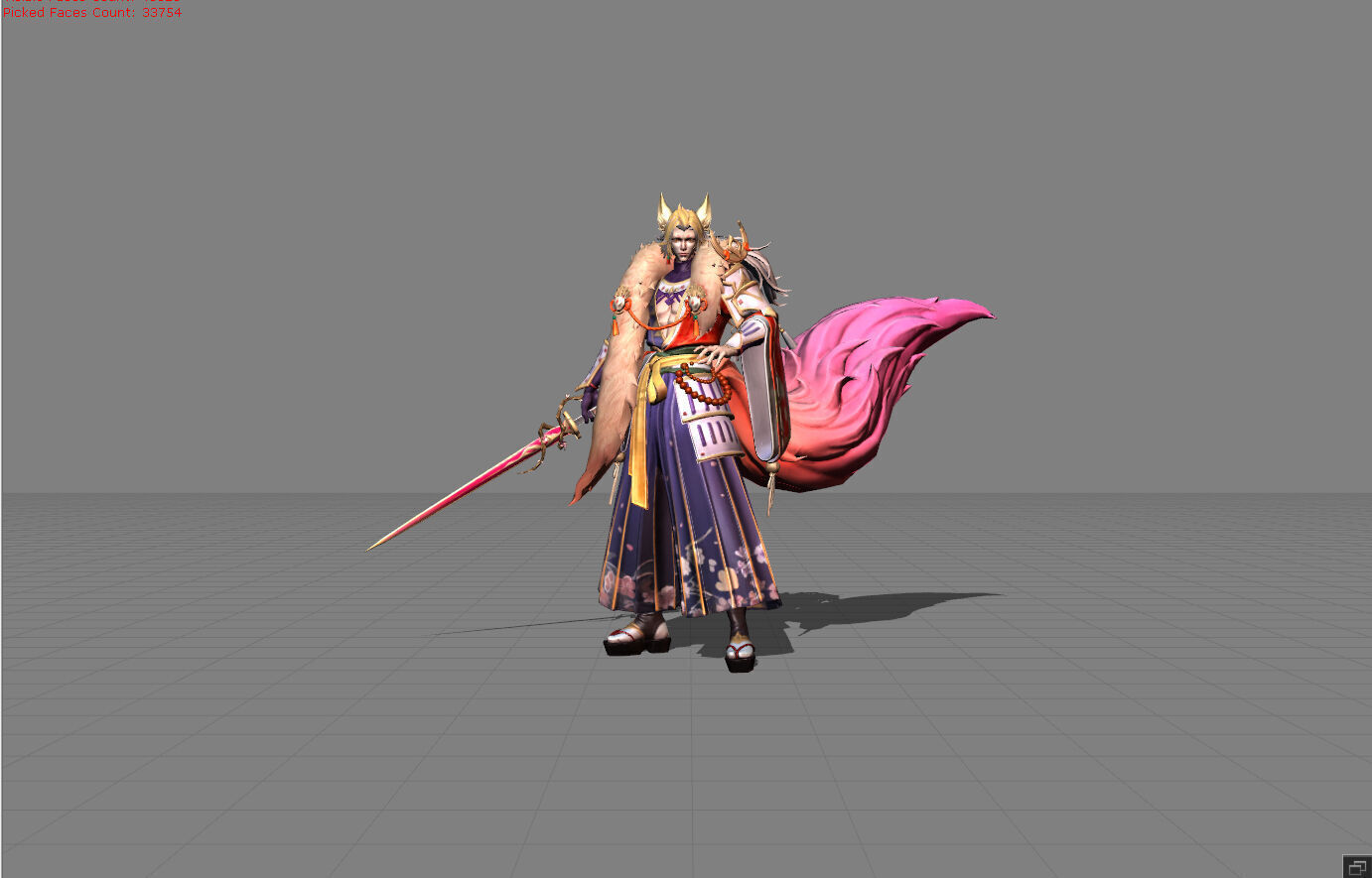 Lancelot Guardian of the Shrine Low-poly 3D model