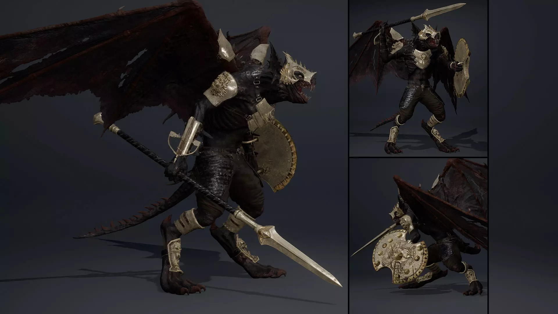 Ember Spearman ArmWing Low-poly 3D model