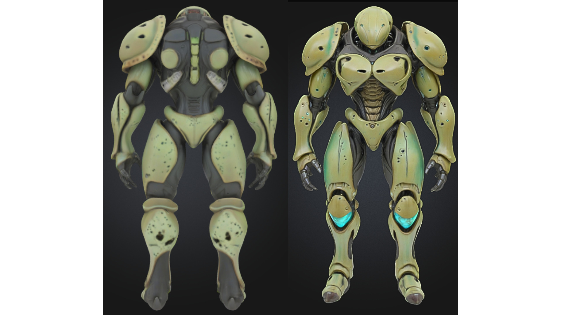 Futuristic Sci Fi Robot Low-poly 3D model_1