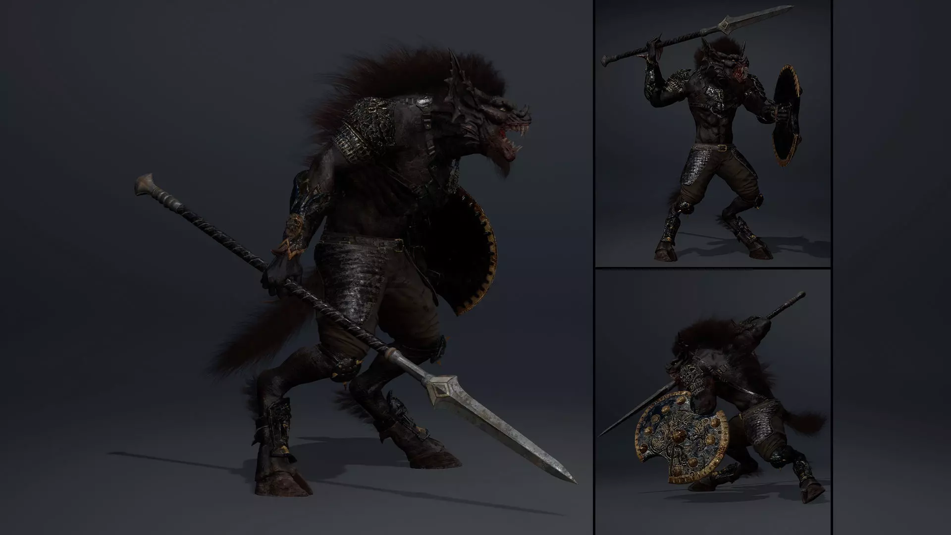 Ember Spearman Arm2 Brutal Low-poly 3D model