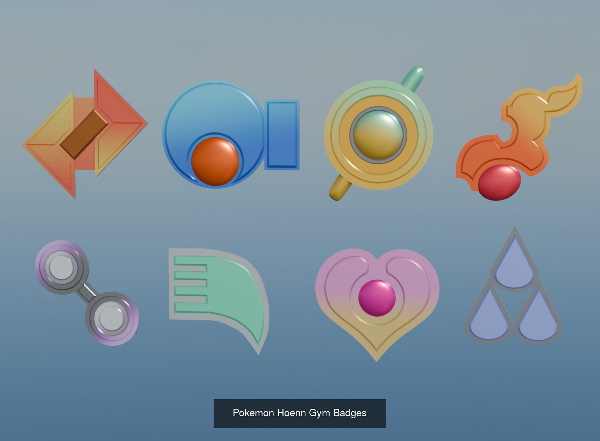 Pokemon Gym Badges Collection _3