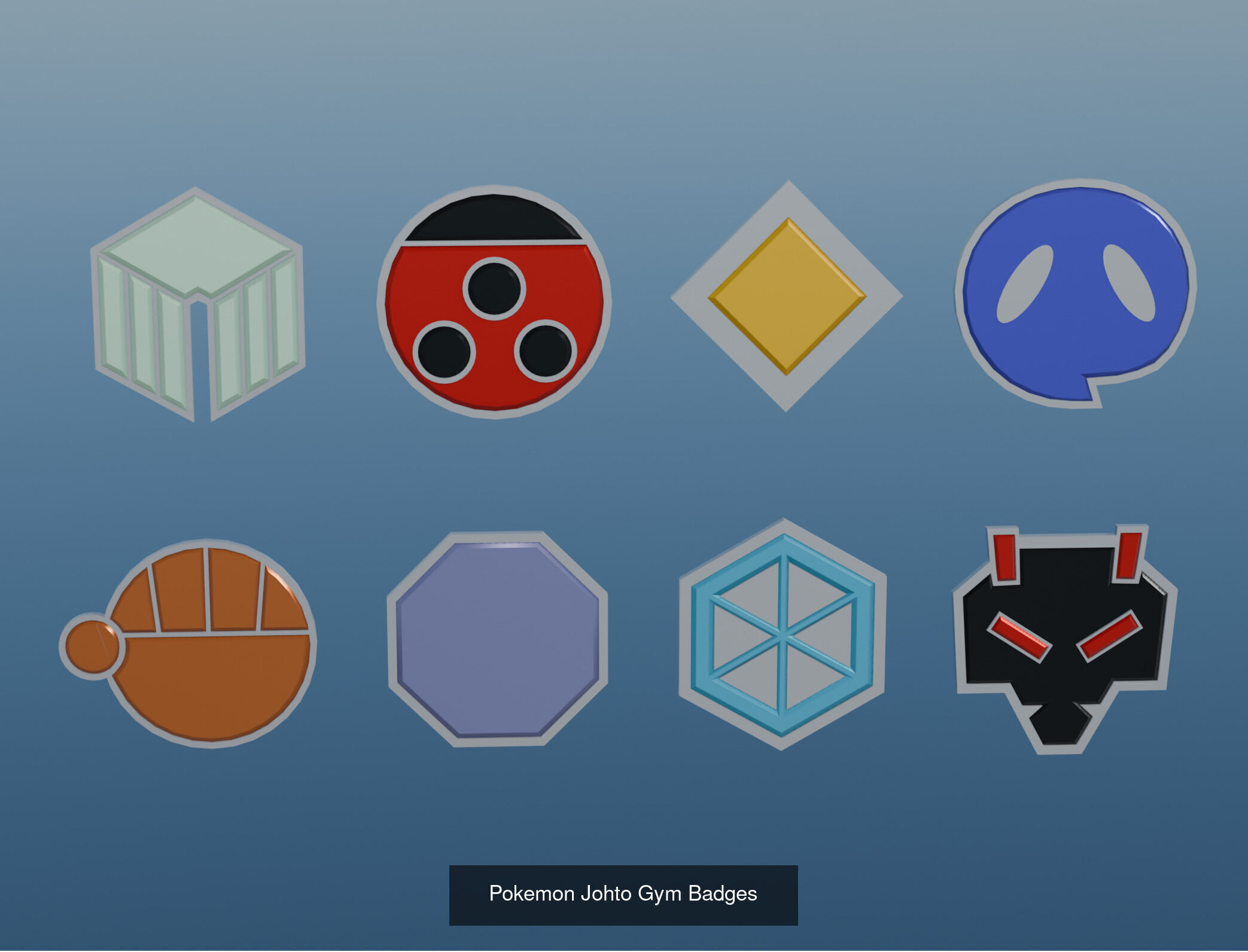 Pokemon Gym Badges Collection _2