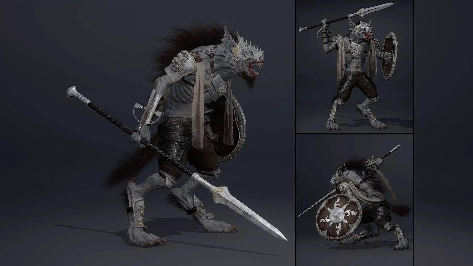 Ember Spearman Arm1 Low-poly 3D model